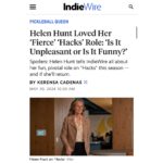 Helen Hunt Instagram - “Pickleball Queen!” Woohooo.. @hacks was picked up today!