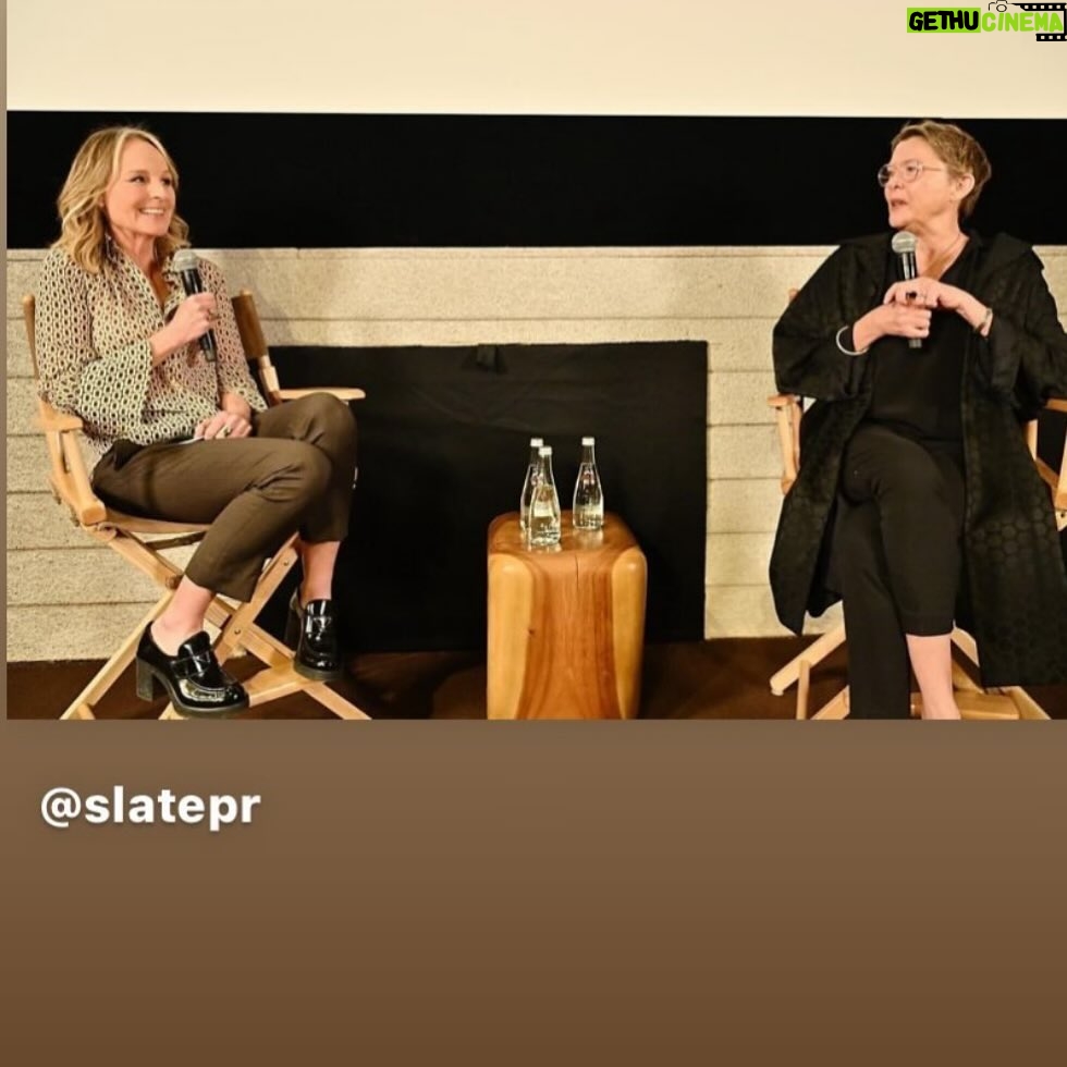 Helen Hunt Instagram - Did a Q and A with Annette Benning. If you haven’t seen her in @nyadmovie see it!