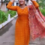 Hema Dayal Instagram - beautiful salwar by.@saibhairavi_boutique . #whatjhumka #hemadayal18 #hemadayal #hema #meenakshiponnungaserial #zeetamil #explorepage✨ #explorepage #explorar #trendingreels