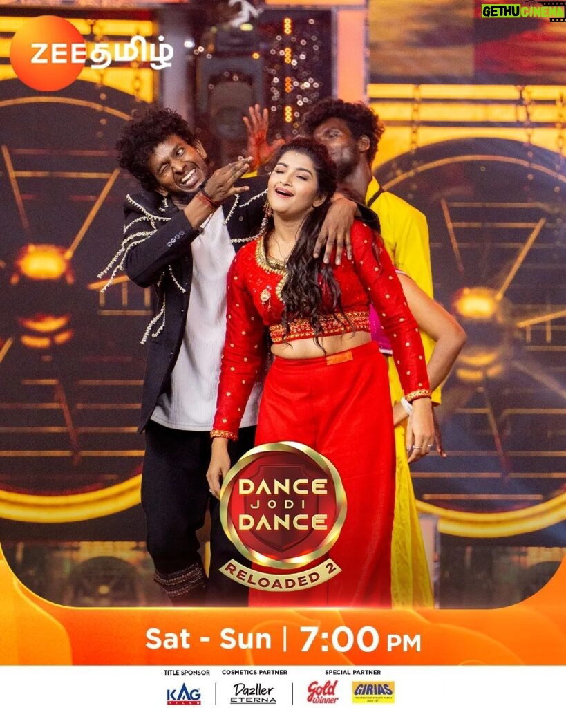 Hema Dayal Instagram - Weekend Warmup....!!!😉🔥 This Week on Dance Jodi Dance Reloaded 2 | வாத்தி Salute Round | Sat and Sun 7PM. #DanceJodiDanceReloaded2 #DanceJodiDance #DJD #Suresh ##HemaDayal #zeetamil