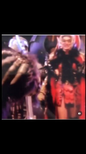 Hilary Shepard Instagram - 🎉🥳🎈🎊🍾👯Party rule #1-Always arrive to the #newyearseve festivities like #Divatox … #HappyNewYear #evilqueen #spacepirate #powerrangers #partytime