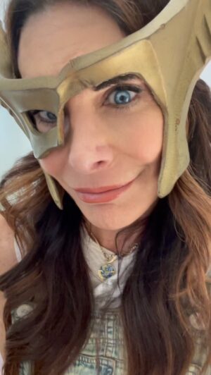Hilary Shepard Instagram - Baby #divatox … a girl who always knew who she was and what she wanted out of life! #evilqueen #spacepirate #powerrangersturbo #powerrangers #badbaby