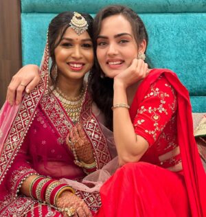 Himanshi Parashar Instagram - How time just flies!🥹From seeing you knowing nothing about India to now getting married to an Indian, my Nepalan has come a long way😂❤️
Wish you all the love and happiness in this new journey of your life! I Love You🥹💋 my constant! 
#bff #shegotmarried
