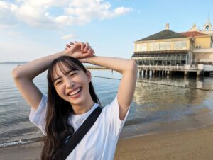 Hiroe Igeta Instagram - 地元でのお仕事後に
時間があったので大好きな海に☺️