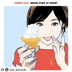 Hisashi Eguchi Instagram - #Repost @kink_alphaville with @use.repost
・・・
4月24日にリリースされるカジくんのニューアルバム「BEING PURE AT HEART〜ありのままでいいんじゃない」のジャケットが公開されました！✨✨✨イラストは江口寿史先生です！✨✨✨
江口先生、このたびはとても可愛くて、素敵なイラストをありがとうございました！🍦🙇🏻‍♂️お誕生日おめでとうございます！🎂

一般流通／単品販売なしの限定7インチなどが付属するアルバムのデラックスエディションは @fikarast.shop にて予約受付中！お買い逃しなく！

#カジヒデキ #江口寿史 #beingpureatheart #blueboysclub