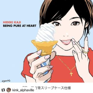 Hisashi Eguchi Instagram - #Repost @kink_alphaville with @use.repost
・・・
4月24日にリリースされるカジくんのニューアルバム「BEING PURE AT HEART〜ありのままでいいんじゃない」のジャケットが公開されました！✨✨✨イラストは江口寿史先生です！✨✨✨
江口先生、このたびはとても可愛くて、素敵なイラストをありがとうございました！🍦🙇🏻‍♂️お誕生日おめでとうございます！🎂

一般流通／単品販売なしの限定7インチなどが付属するアルバムのデラックスエディションは @fikarast.shop にて予約受付中！お買い逃しなく！

#カジヒデキ #江口寿史 #beingpureatheart #blueboysclub