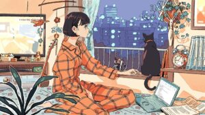 Hitomi Kariya Instagram - NHK土曜夜9時からのニュース番組「サタデーウオッチ９」のwebページイラスト、春夏秋冬の4枚担当してました！

#illustration #drawing #artwork