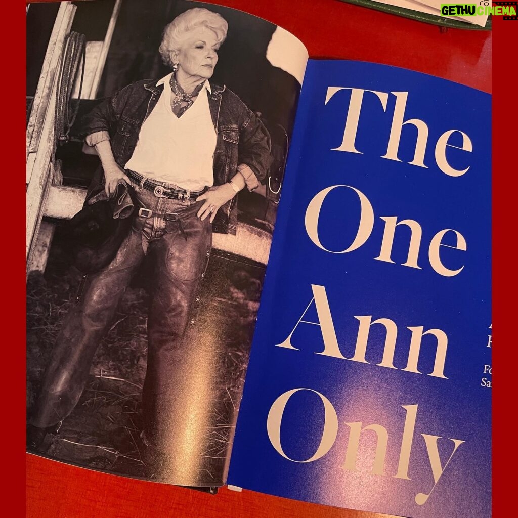Holland Taylor Instagram - The One ANN Only is a marvelous collection of classic and clever one-liners from the outspoken feminist Ann Richards, the forty-fifth governor of Texas. It is also the greatest collection of photographs of Ann you could ever hope to find in one place. I was especially thrilled to see so many from Ave Bonar, who was Ann’s official photographer when governor, and also a much admired poet and photojournalist with the truth telling black and white work for which she is famous. Margaret Justus has put this book together - she was one of Ann’s press secretaries and has a real sense of what was essentially *Ann*. (Both Margaret and Ann were really helpful sources for me as my research on Richards began, early in 2007.) This book is a must have for anyone who cares about the former Governor and a perfect introduction for anyone wanting a feel of who she really was. Her impact on Texas and, really, the whole country can’t be overestimated. Nor can one measure what she means, still, to women. Her presence in the American air is forever.