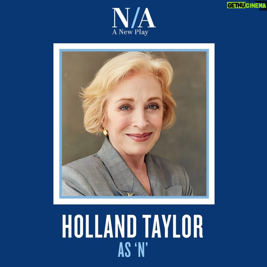 Holland Taylor Instagram - HER HAND’S ON THE GAVEL. Emmy Award-winner & Tony and Drama Desk Award-nominee Holland Taylor (Ann, “The Practice”) is N. Performances begin June 11th at Lincoln Center’s Mitzi E. Newhouse Theater for a strictly limited engagement. Tickets on sale now: NAthePlay.com