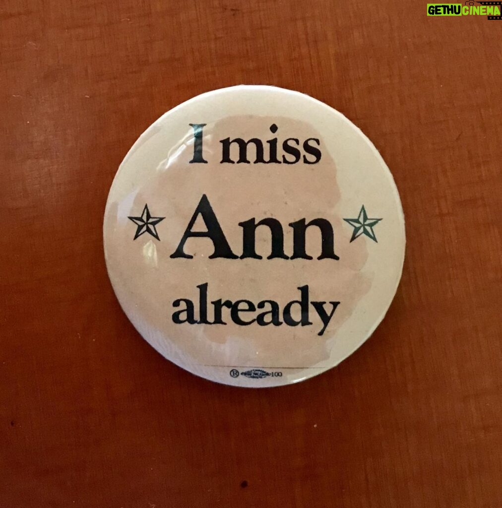 Holland Taylor Instagram - Button from back in the day— Which I could certainly wear now, as I’m keenly feeling how rich the experience of playing her was. But she needn’t be missed- she is somewhere »…very near. »