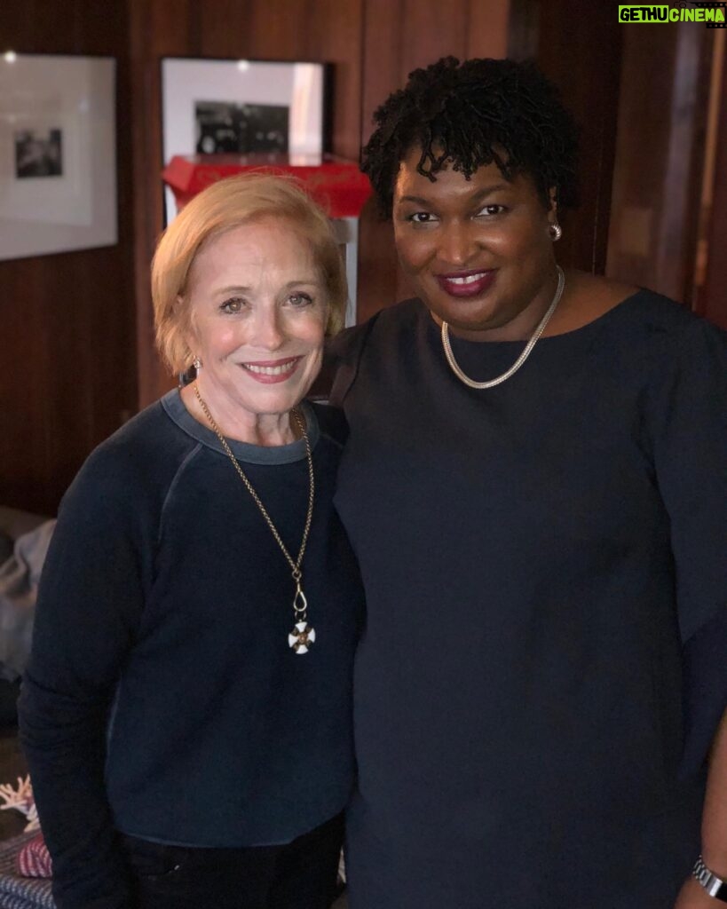 Holland Taylor Instagram - She was already a superstar simmering with intelligence, strength and goodwill when I met her two years ago. If she wants it, I still wish for her to be Governor of Georgia ~ she will pull the tiller of the South towards the common good. After lifting GA and doing great things there, she will have had an enormous executive branch experience. Then President of the United States. Then the Supreme Court. The first woman Chief Justice. She is 47. We are a lucky nation to have her.