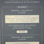 Holland Taylor Instagram - Attention Academy Members in LA!!! And everyone else too. Here are two chances to see @Ava DuVernay’s ORIGIN on the big screen- very worth choosing. TODAY- before nominations close tomorrow. This film is an exquisite piece of work, profound- with many superb performances, none more moving and memorable than that of Aunjanue Ellis-Taylor. The second screening, cut off in the post, is the AERO theatre, 1328 Montana Ave., Santa Monica.