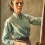 Holland Taylor Instagram - Virginia Davis Taylor. Artist and mother of three. Her self portrait. Her three girls and grandchildren think of her always and miss her- especially when they would love to share their happy times and accomplishments with her. Her smile, her fine values, her sense of humor- are alive in our memories.