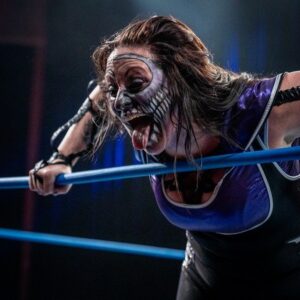 Holly Letkeman Instagram - Go ahead.. Try to kill us.. We aren’t going anywhere.. It’s @IMPACTWRESTLING’s time now, children.. Damn the fools that get in our way.. #DemonAssassin #Impact @AXSTVWrestling #BFG 📸: @beezzzzy gear: @byjolene