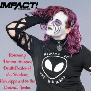 Holly Letkeman Instagram - We now demand to be addressed using our full title at all times.. or suffer eternity in the Ündead Realm’s dungeons.. #DemonAssassin #DeathDealerOfTheShadow #HeirApparentToTheÜndeadRealm #ImpactonAXSTV 📸: @beezzzzy