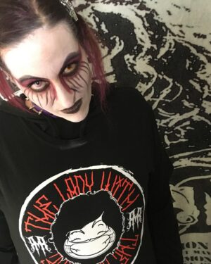 Holly Letkeman Instagram - Take Pride in your appearance with battle apparel from @demonxbunnyofficial.. link in bio.. #DemonAssassin #DemonXBunny #WantTakeHave #BiteTheApple🍎 #Decay #DeathDealer