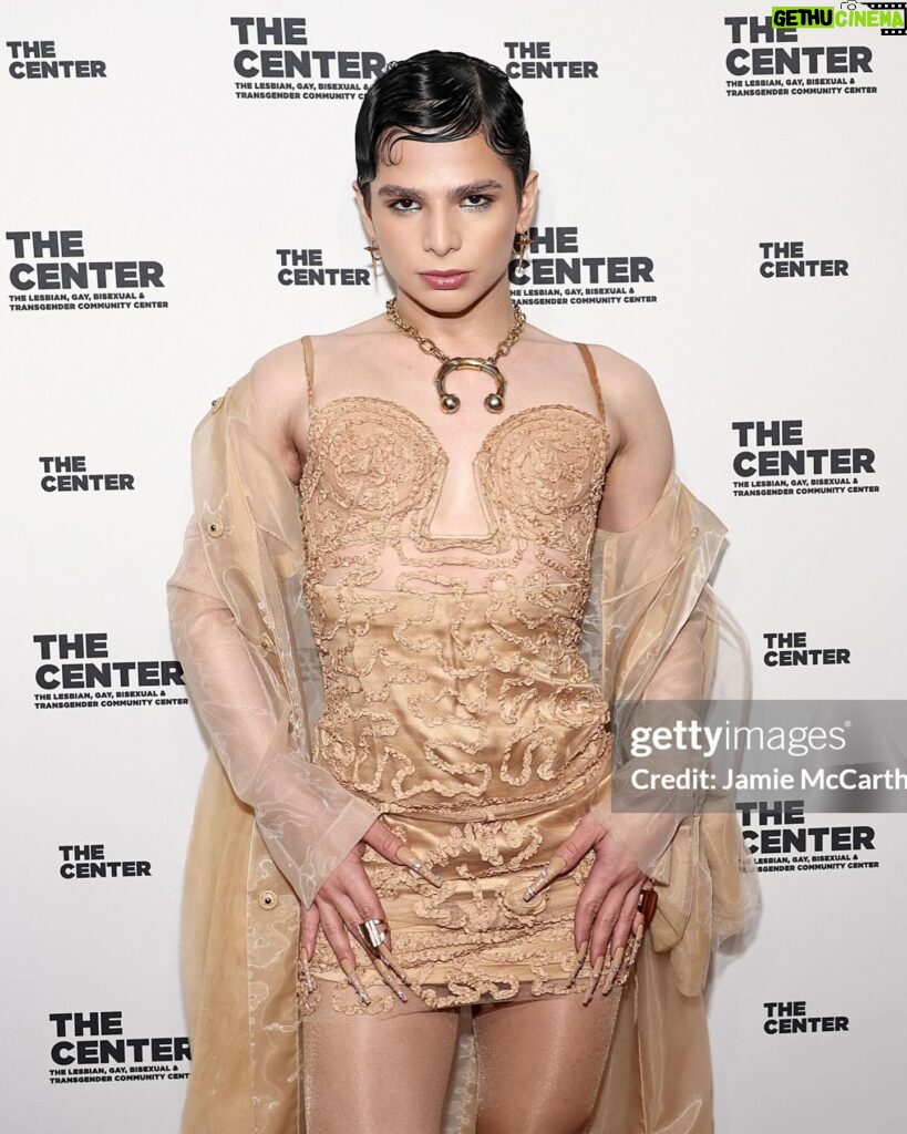 Honey Balenciaga Instagram - Attending the @lgbtcenternyc dinner honoring @jeanpaulgaultier ❤️ & wearing Gaultier 🥰 this is a fashion dream come true! 🤍