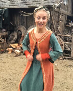 Ida Marie Nielsen Instagram - Throwback to my favorite set of Vikings 🌻 #currentmood #vikings #madmargrethe 🌻 Future is looking bright 🧡