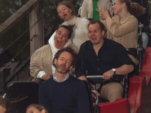 Ina Svenningdal Instagram - Just two people freaking out because one passed out and one got shot!🎢