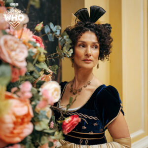 Indira Varma Instagram - The Duchess awaits! We spoke to Indira Varma about working with Russell T Davies again and living out her Regency fantasies in ROGUE... #DoctorWho