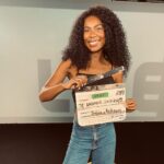 Indira Nascimento Instagram - Estamos aqui gravando os programas que eu apresento no @canallikeoficial , sobre o universo Audiovisual . Amo muito!! 🎬♥️