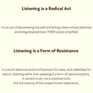 Indy Srinath Instagram - ➡️Swipe 
.
Impact vs. affect vs. the influencer. Seemingly synonymous terms, all meant to describe the results of external factors on the human experience. However, in this moment these terms seem to take on a different gravity.
I’ll never go silent in the long night of oppression, but I will always decenter my voice to amplify the words of victims.