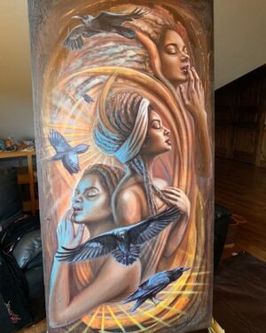 Indy Srinath Instagram - •Not AI • 🙅🏾‍♀️
It seems oddly timely that AI art is trending in the THICC of “giving season”.
When we are all meant to hunker down//embrace darkness//lean upon our neighbors//share//cultivate warmth. 
I love that technology allows us to see ourselves in the warmest light, a filtered reflection, a soft resemblance. 
It’s accessible, it’s innovative, it’s fun!
But let’s absolutely remember that the end of the year is an extremely important time for artisans, visual artists, craftspeople, and creatives.
So while it’s easy to find community on this app like any other, let’s support the REAL DEAL artists that we tend to romanticize yet often neglect.
What are your thoughts on AI??
Artists are : @autumnskyeart , @oliviajaneart , @sagamariah_floral 
.
.
.
.
.
.
.
.
.
.
.
#artworld #conceptart #artisan #holidayseason 
#lensa #aiart #ai #artsy #givingseason #artoftheday #portrait #artofinstagram #visualart #digitalart #artlover #artcollective #artdaily #artphotography #instaart #artstudio #artphoto