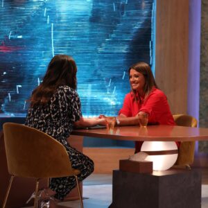 Inês Simões Instagram - Obrigada @mariabotelhomoniz por me receberes tão bem no @gouchatvi! Foi um privilégio poder partilhar a minha vida/carreira contigo numa conversa tão honesta e fluida. 🤍