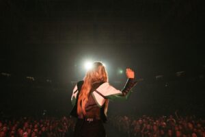 Ingrid Andress Instagram - last night was incredible for so many reasons. 1. @kelseaballerini broke the Thompson Boling Arena record for female country artists in ticket sales. And also put on a damn good show that showed her talent as well as her beautiful vulnerability. 
2. @itsgeorgiawebster and I got to sing with her and it was magical.
3. I got to play for you wonderful people and felt so welcomed into the space. Thank you Kelsea for being such a light, and thank you all for turning on your lights 🫶🏼Last photo is how I feel on the inside always 

📷 @kirstenbalani