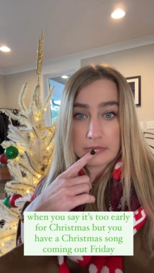 Ingrid Andress Instagram - SURPRIIIIISE! i wrote another Christmas song this year and can’t wait for y’all to hear it ✨ normally I’m the person who refuses to start celebrating the holiday season til after the day of thanks BUTTTT here we are 😬 my song “Once A Year” is out this Friday 11/10 🫶🏼 pre-save link in bio!