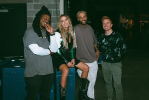 Ingrid Andress Instagram - last night was incredible for so many reasons. 1. @kelseaballerini broke the Thompson Boling Arena record for female country artists in ticket sales. And also put on a damn good show that showed her talent as well as her beautiful vulnerability. 
2. @itsgeorgiawebster and I got to sing with her and it was magical.
3. I got to play for you wonderful people and felt so welcomed into the space. Thank you Kelsea for being such a light, and thank you all for turning on your lights 🫶🏼Last photo is how I feel on the inside always 

📷 @kirstenbalani