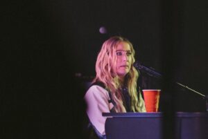 Ingrid Andress Instagram - last night was incredible for so many reasons. 1. @kelseaballerini broke the Thompson Boling Arena record for female country artists in ticket sales. And also put on a damn good show that showed her talent as well as her beautiful vulnerability. 
2. @itsgeorgiawebster and I got to sing with her and it was magical.
3. I got to play for you wonderful people and felt so welcomed into the space. Thank you Kelsea for being such a light, and thank you all for turning on your lights 🫶🏼Last photo is how I feel on the inside always 

📷 @kirstenbalani