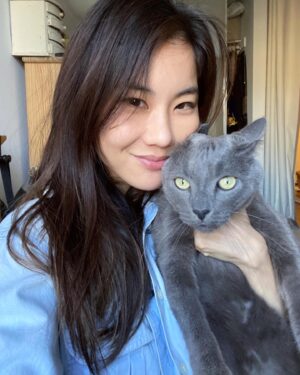 Irene Choi Instagram - Lizard Eyes here wants nothing else but for me to leave the house so he can go back to jumping on kitchen counters and scratching couches without getting yelled at