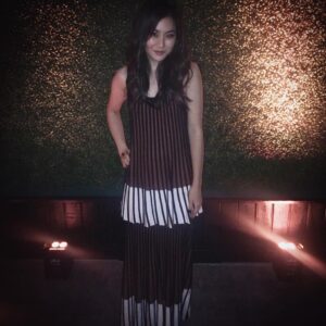 Irene Choi Instagram - I ate a LOT of mini fruit tarts at the Netflix Emmy's after party a fortnight ago. No pics to prove it, but here are some others.
Style: @cassandra 
Outfit: @hm studio
Hair/MU: @deb_chung