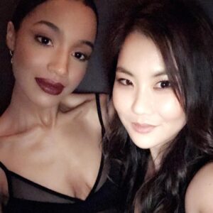 Irene Choi Instagram - I ate a LOT of mini fruit tarts at the Netflix Emmy's after party a fortnight ago. No pics to prove it, but here are some others.
Style: @cassandra 
Outfit: @hm studio
Hair/MU: @deb_chung