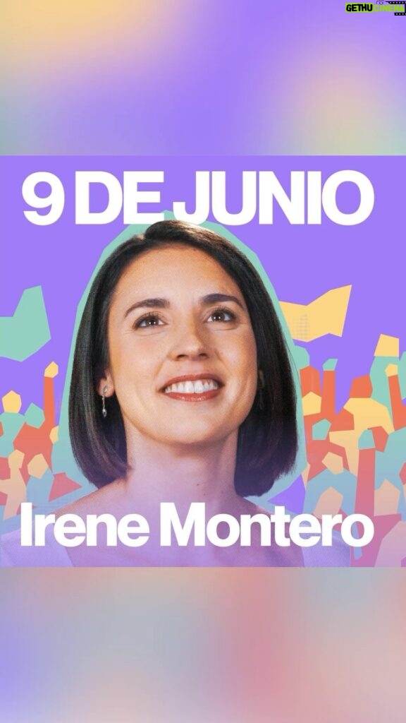 Irene Montero Instagram - 9 de junio, Europa 💜