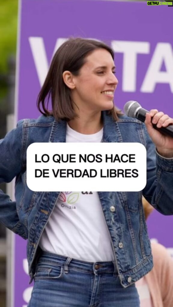 Irene Montero Instagram - Nacemos dependientes y los demás nos hacen libres