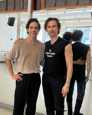 Irina Dvorovenko Instagram - #Repost @chapulo7 
@use.repost 

What a surprise to see Isaac Hernandez today at my Steps class! 😊Welcome to New York Isaac!🍎🗽
 . . . 
So brilliant to see you again after all this time Max @irinamaxemma and thank you for a wonderful class @stepsonbroadway