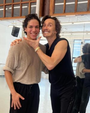 Irina Dvorovenko Instagram - #Repost @chapulo7 
@use.repost 

What a surprise to see Isaac Hernandez today at my Steps class! 😊Welcome to New York Isaac!🍎🗽
 . . . 
So brilliant to see you again after all this time Max @irinamaxemma and thank you for a wonderful class @stepsonbroadway
