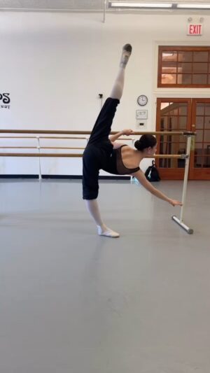 Irina Dvorovenko Instagram - So happy to be back in the studio with the incredibly talented @ivanaradan.dancer 🩰👏 Today we worked on perfect placement for balance as well as the quality of the turns for the new variation @yagp #yagp #ballet #ballerina #balance #turns #variations #privatecoaching