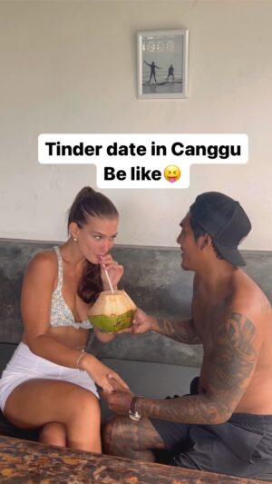 Irina Stroganova Instagram - Tinder date in Canggu be like😝…#canggu #tinderdate #related #balilife #comedy #funnymemes