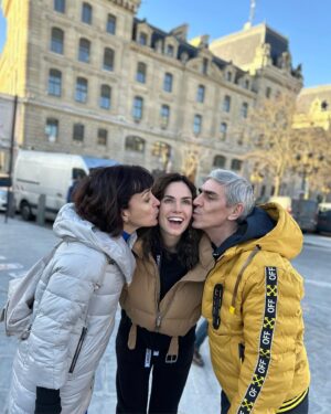 Irina Antonenko Instagram - This has been the most amazing trip to Paris in my life. I spent valuable time with my parents 🥹
Miss you so much and hopefully I can see you again soon ❤️‍🔥!!! 
#familytime #happydaughter
