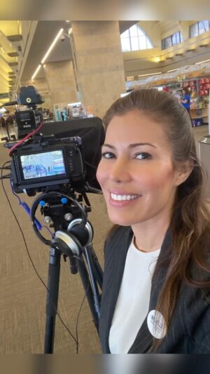 Iris Almario Instagram - ⁣Hi guys! That’s a wrap on a cool project I worked on this week. 🎬⠀
⠀
I was part of the Helping Hands program at John Wayne Airport. This program helps those traveling with special needs make their visit to the airport less stressful.⠀
⠀
We had a sweet autistic boy (total pro) & OC Paws (therapy dogs) join us. 🎥💞💞⠀
⠀
I’ll share a clip when I get the OK from production. : ) #thatsawrap #helpinghands #austism 
#behindthescenes🎬  #hostlife 
.
.#hosting #tvhost #johnwayneairport #onset🎥🎬 #setlife🎥 #onthespectrum #travelday #austismawareness