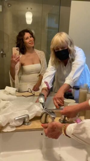Iris Almario Instagram - ⁣It’s been a minute. No I didn’t get married! 😅 With the power of movie magic my character Vicky got hitched! 🥂👰🏻🎬That’s a picture wrap for me. I can’t wait to see it & share it with all of you. ⠀
⠀
Shoutout to my friend & amazing actor @realdavidkelsey It was so fun to finally meet up & work together. 🙌🏼 Thank you to our director @cinephile_23 . A fierce creative leader & the best multitasker ever! 💪🏼Last but not least shoutout to Sandy for bringing on the glam! 💄😊⠀
⠀
Stay tuned for deets. 🎞  #thatsawrap ⠀
⠀
#actresslifestyle #behindthescenes🎬 #setlife🎥 #moviemagic #storytellers