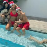 Irmak Ünal Instagram - Just love…from my little fam to yours… 🧿 and gratitude for another day on my beautiful island. #grateful #thankful #irmakkaylaandvadi #merrychristmas #withlove