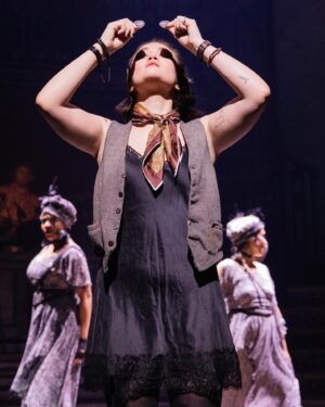 Isa Briones Instagram - just a lil feral racoon girl who also plays one on stage