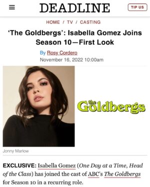 Isabella Gómez Instagram - Feeling so lucky to get to slip into this incredibly well oiled machine ran by some of the most welcoming humans in show business. Swipe for some first looks of my Carmen 💛🐩🌟