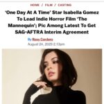 Isabella Gómez Instagram – This one is beyond special. Grateful to be working with a team that deeply cares about every one of its players. Grateful to SAG for fighting so hard for us and allowing us to play in the midst of the fight in an effort to show that fair contracts are possible.

Y’all ain’t ready for this one… 👀🪓🩸
