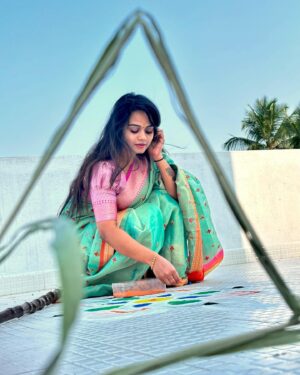 Ishwarya Ravichandran Instagram - Pongal vibes 🍯🎋🌾🌞🪷😍🪔
.
.
.
.
.
.
.#pongalcelebration #pongalkolam #pongalvibes🌾 #photoeveryday