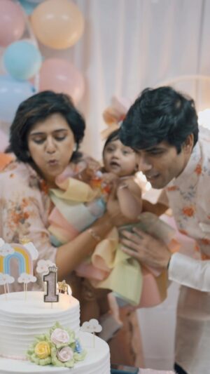 Iswarya Prabakar Instagram - Here’s a glimpse of ur Rowdy Baby’s 1st Birthday Celebration 🎉 
•••KALKI #babyk #rowdybaby #rainbowbaby #1stmilestone •••
Many thanks to all the lovely hearts who made her day so spl ✨
Thanks a ton to @cocoonmedia.us for capturing this beautiful moments for us to cherish forever ✨
•
SONG DISCLAIMER
🛑 We are using the song for entertainment purpose and have no rights over it !